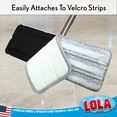 thumbnail image 3 of LOLA Evolution Replacement Microfiber Pad for Self-Washing Mop System, Hardwood, Tile, Marble, & Laminate Floor Cleaner, Lint Free - 1 Count, 3 of 5