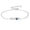 Blue, variant on Infinity Heart Birthstone Bracelet for Women 925 Sterling Silver Bracelet Jewelry Gifts for Mother Wife Girlfriend Her