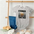 thumbnail image 6 of Stronger Together Peace Sign Equality Romper Boys or Girls Infant Baby Brisco Brands 12M, 6 of 7