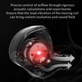 thumbnail image 4 of New Mic Sport Headset with Microphone Wired Earphone Headphones RED, 4 of 8