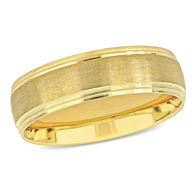 Ladies 6mm Comfort Fit Wedding Band in 10k Yellow Gold