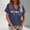 Navy, variant on Graphic Tees for Women V-Neck Short Sleeve T Shirt for Daily Wear with Floral Print Casual Comfort Top for Weekend and Travel Machine Washable Blue 3XL