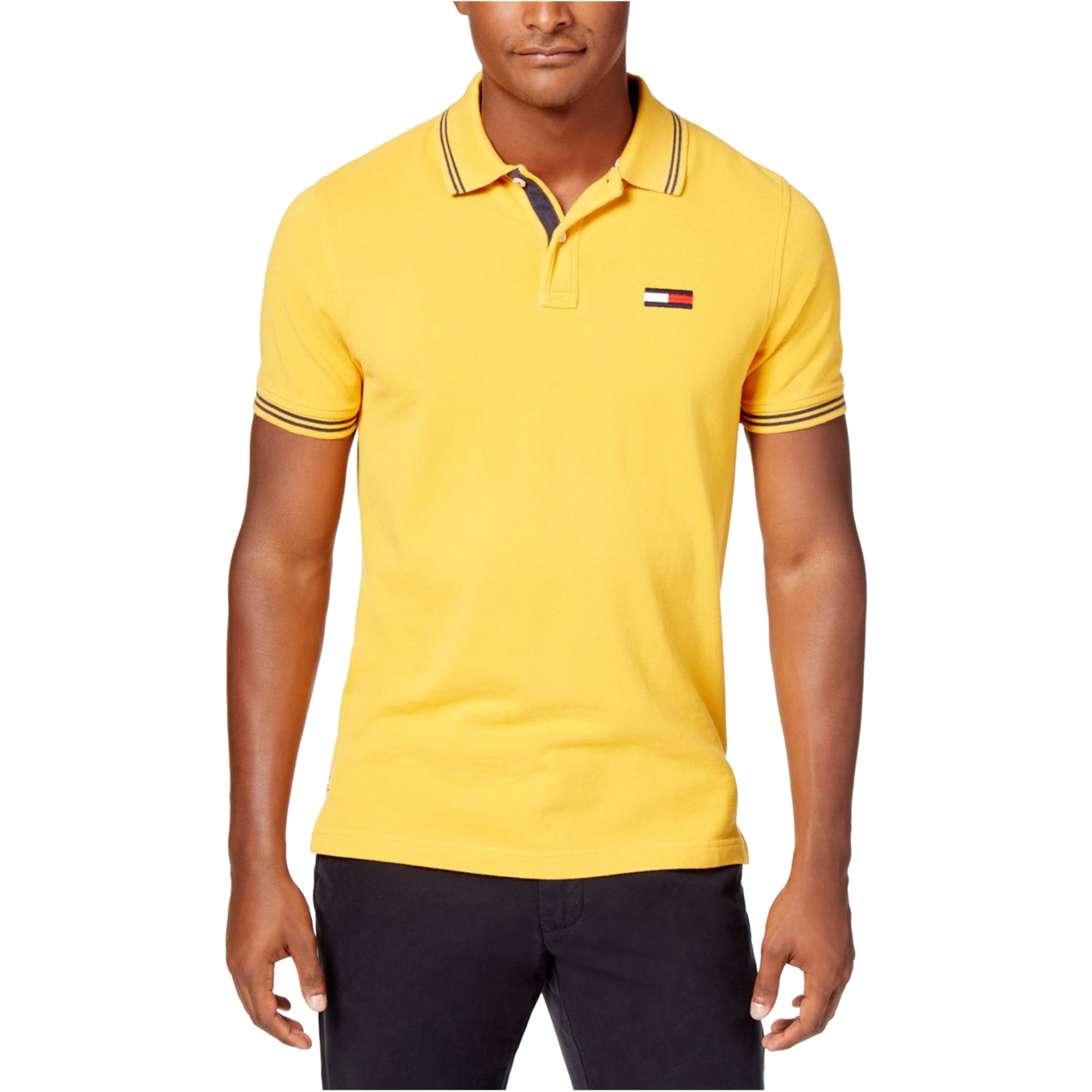 Cuello Camisa Tommy Amarilla Tommy Hilfiger Camiseta Regular Mujer