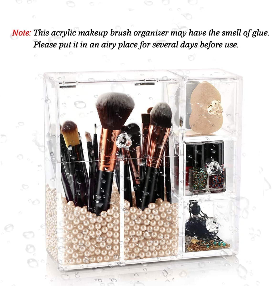 KaiLife Makeup & Artist Paint Brush Holder 49 Hole Plastic Desk Stand  Holding Rack for Pens, Pencils, Eyeliner, Cosmetic Brushes Crate Storage