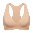 thumbnail image 5 of Women Racerback Nursing Sleep Bras for Breastfeeding Crossover Wireless Maternity Bralette Comfy, 5 of 5