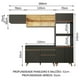 thumbnail image 3 of Madesa Gabinete de Cocina Integral 260 cm Reims Negro/Rústico 01, 3 of 10