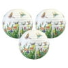 Just Artifacts 16-Inch Spring Round Decorative Paper Lantern (Set of 3, Butterfly Garden)