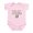 Petal Pink, variant on CafePress - Daddy's Little Cutie Pi Infant Bodysuit - Baby Light Bodysuit, Size Newborn - 24 Months