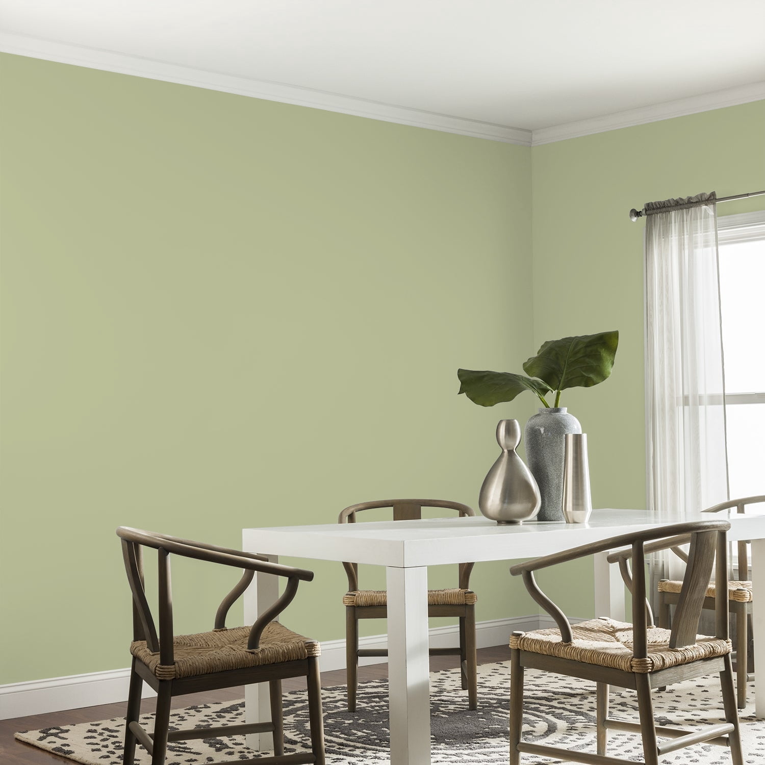 Glidden One Coat Interior Paint and Primer, Bahia Grass / Green, 1-Quart, Eggshell