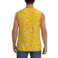 thumbnail image 4 of Goofa Funny Chicken Printed Men's Sleeveless T-Shirt - Athletic Gym Workout Tank Top for Men - Moisture-Wicking, UPF 30+ Quick-Dry Muscle Tee-Small, 4 of 8