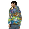 thumbnail image 5 of Saiise Scooby-Doo Bs Mens Zip Up Hoodie Long Sleeve Full-zip Hooded Sweatshirt Pullover With Kangaroo Pocket S-3XL, 5 of 6