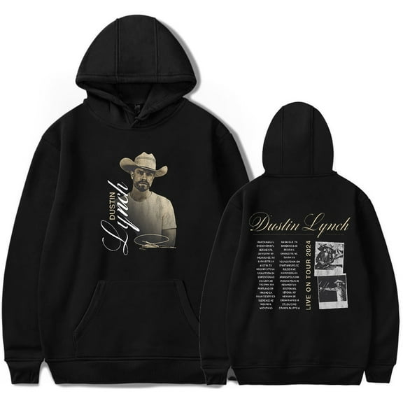Dustin Lynch LIVE ON TOUR 2024 Men/Women Hoodies Sweatshirt Fashion Streetwear Casual