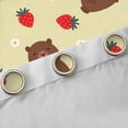 thumbnail image 4 of Castle Fairy Cartoon Capybara Black Out Curtains for Preppy Child,Kawaii Floral Strawberry Curtains Pack of 2 (42x63 Each),Cute Animal Bedroom Curtains,Ultra Soft Home Decor, 4 of 6