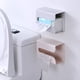thumbnail image 3 of Soporte de papel montado en la pared baño de plástico sala de estar servilleta caja de almacenamiento rollo de pañuelos de Hotel organizador Almacenamiento y organización del hogar Blanco Ounissouiy HA064460-01, 3 of 6