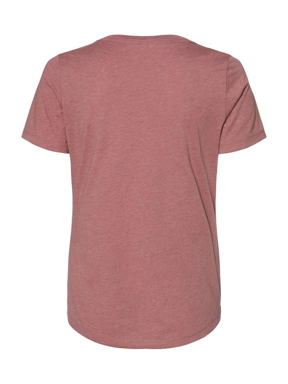 Ladies' Relaxed Jersey V-Neck T-Shirt HEATHER MAUVE M