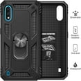 thumbnail image 2 of Dteck Samsung Galaxy A21 Case, 360 Metal Rotating Ring Kickstand Hybrid Shockproof Duty Armor Protective Cover Case For Samsung Galaxy A21 US, Black, 2 of 6