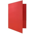 JAM Paper Linen Two Pocket Folders, Red, 25 per Pack