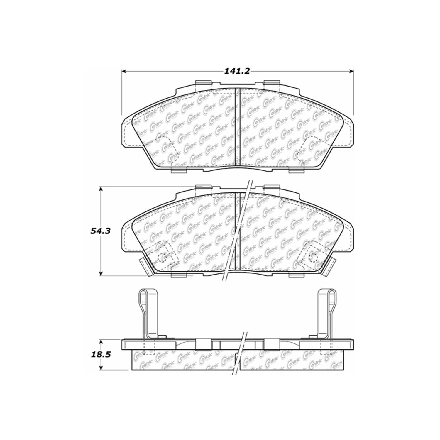 Centric Parts - Ceramic Pads