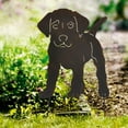 thumbnail image 3 of Metal Dog Silhouette Garden Sculpture Yard Art Garden Stake Decorative Figure Lawn Ornaments Puppy Statue for Outside, Yard, 3 of 6