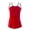 Red, variant on JOFIT Women's Criss Cross Tank W/Shelf Bra Sz Small Mulberry