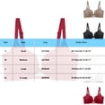 thumbnail image 4 of CFLVAEK Bras for Women No Underwire Full Coverage Everyday Bra Comfort Push Up T Shirts Bralettes Adjustable Straps Bras Coffee L, 4 of 6