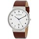 thumbnail image 3 of SKW6236 Silver-Tone Stainless Steel Leather Strap Watch by Skagen for Men - 1 Pc Watch Skagen Skagen, 3 of 4