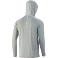 thumbnail image 2 of Huk Vented Pursuit Hoodie Long Sleeve Fishing Tee Overcast Grey XXL, 2 of 2