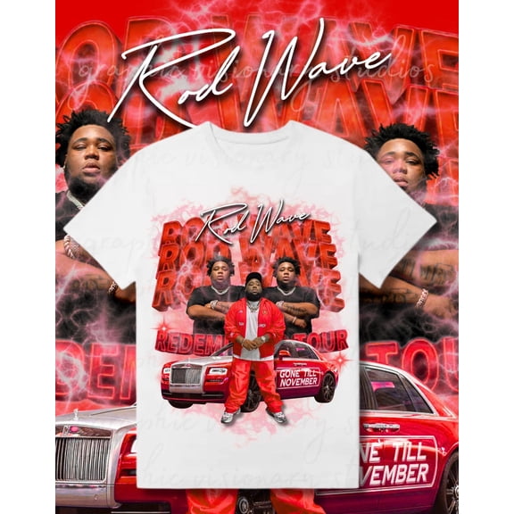 Rod Wave Shirt, Redemption Tour Tee, Hip Hop Graphic T-Shirt