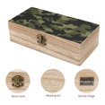 thumbnail image 3 of 7.9×2.3 In Wooden Boxes Durable Easy To Use Dustproof Prevent Slippery Delicate And Cabinet Military Green Camouflage, 3 of 8