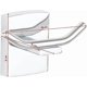 thumbnail image 3 of bathrobe hook, chrome metal, adhesive, no-drill technologyWall hook hooded hook double clothes hook, 3 of 3