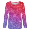 thumbnail image 3 of MKLEKYY Camiseta Mujer Camiseta Informal Con Estampado Navideño Para Mujer, Blusa Holgada De Manga Larga Talla S, 3 of 3