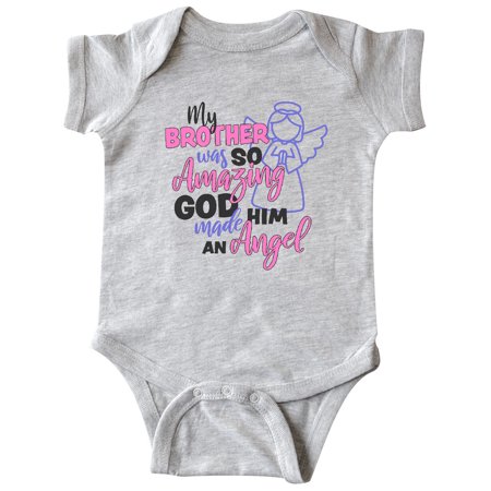 

Inktastic My Brother was so Amazing God Made him an Angel Gift Baby Girl Bodysuit