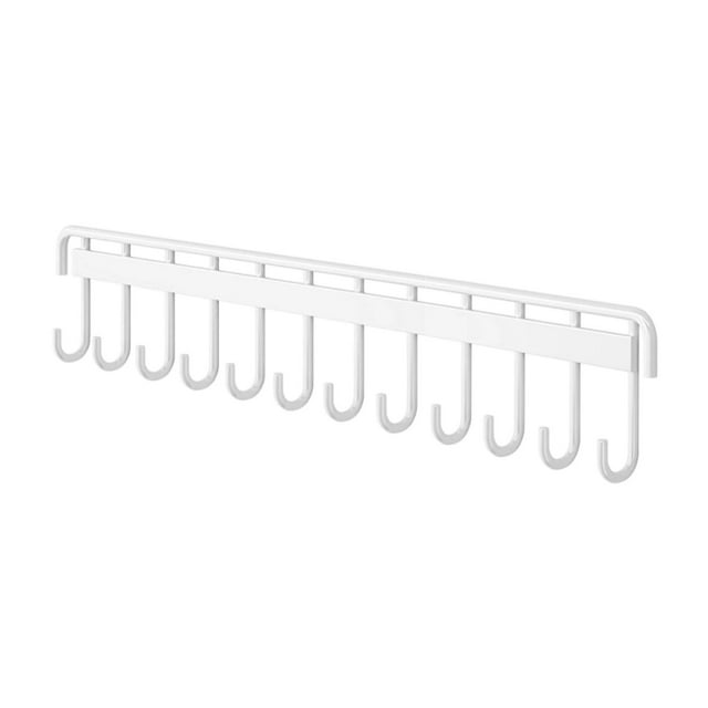 Almencla Support Mural pour Raquettes de Badminton Crochet Compact pour Club École Gym Blanc 12 Crochets