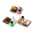 thumbnail image 2 of 3 Sets Mini Kitchen Food DIY Model Accessories for Dollhouses – Toast, Hamburger & Matcha Dessert, Realistic Pretend Play Food Set, 2 of 2