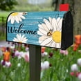 thumbnail image 2 of Daisy Mailbox Covers Magnetic Standard Size 21" X 18" Spring Summer Floral Welcome Mailbox Wraps Post Letter Box Cover for Garden Yard Home Decor Outdoor Decorations, 2 of 6