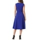 thumbnail image 3 of VESTIDOS INSPIRADORES CHIC Con Cuello en V para Mujeres Elegante Vestido de Oficina A-Line con Bolsillos L Azul Real, 3 of 6