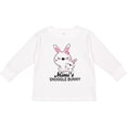 thumbnail image 3 of Inktastic Mimis Snuggle Bunny Easter Girls Long Sleeve Toddler T-Shirt, 3 of 5