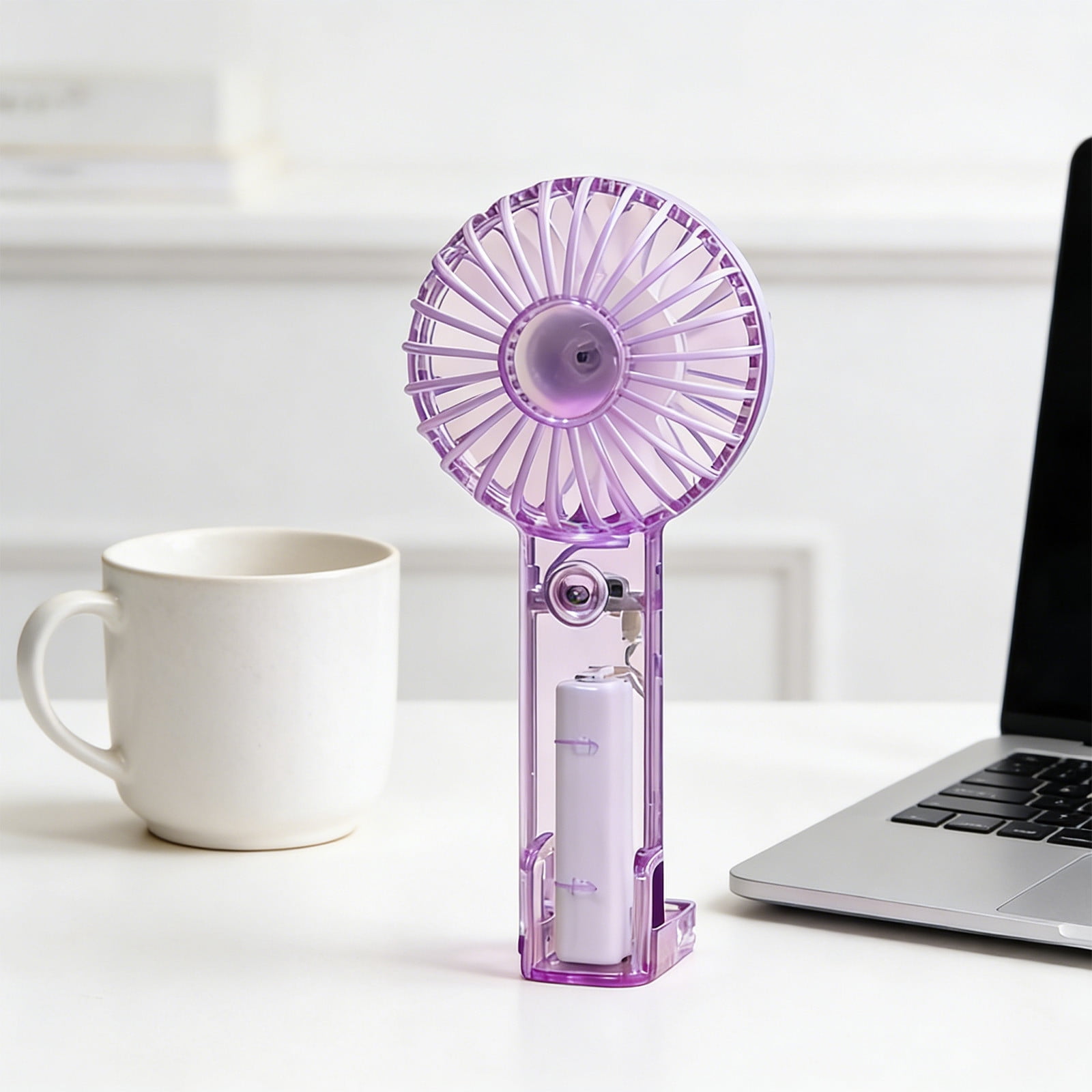 Fzsteel Portable USB Rechargeable Handheld Fan &ndash; for Outdoor Travel and Student Use with 3 Speed Settings Ultra Quiet Compact and Lightweight Design