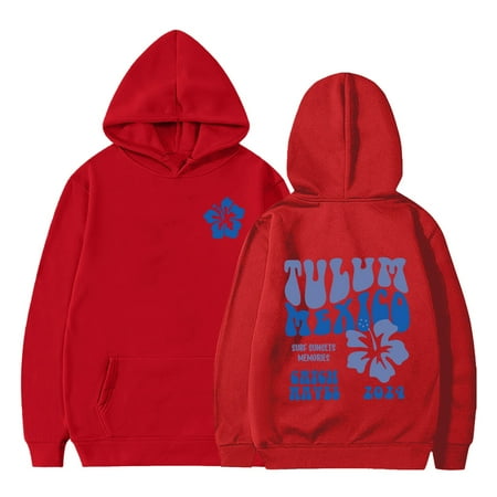 

GEZHEN Tulum Mexico Surf Memories2029 Printed Children s Hoodie Fall/Winter Loose Pullover for Boys and Girls 3-4 Years