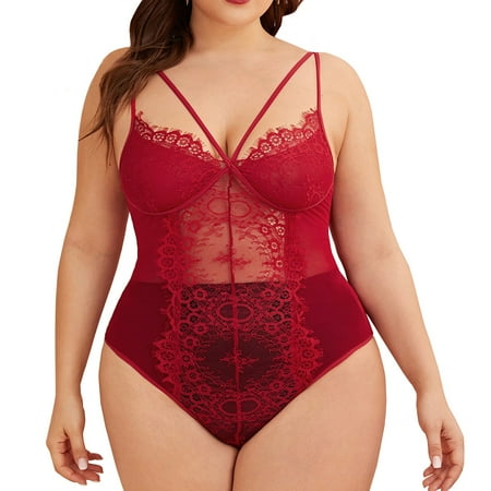 

EUHDSSDE Follure Women s Lace Plus Size Sexy One-piece Sexy Lingerie Pajamas