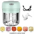 thumbnail image 2 of Máquina eléctrica inalámbrica para ajo, Mini picadora de alimentos, ajo, verduras, trituradora, prensa para carne, fruta, cebolla, 2 of 8