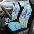 thumbnail image 2 of XYZCANDO 2 pcs Car Seat Covers for Auto Interior Car Front Seat Covers Decorative Easy to Install, Vehicle SUV Truck Auto Seat Covers, Allan Name Pattern, 2 of 10
