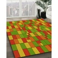thumbnail image 3 of Ahgly Company Machine Washable Indoor Square Transitional Pistachio Green Area Rugs, 7' Square, 3 of 7