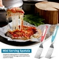 2 Pieces Mini Serving Spatula Cut and Turner Cookie Spatula Mini Slotted Turner for Flipping Egg