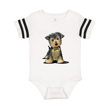 

Inktastic Little Gent Yorkie Gift Baby Boy or Baby Girl Bodysuit