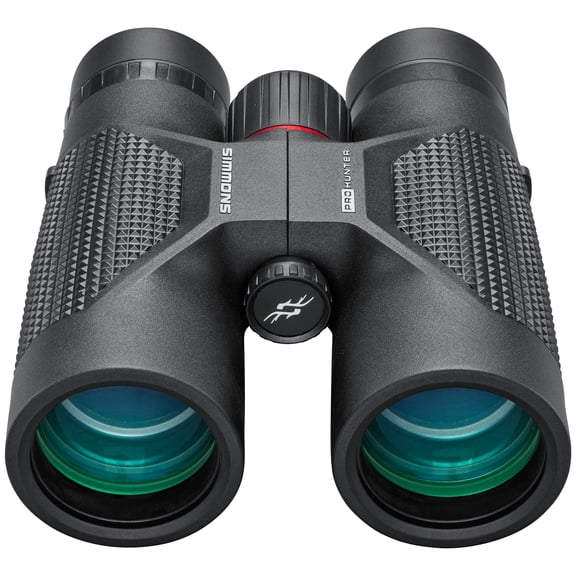 Simmons Pro Hunter Binoculars, 10x42mm, IPX7 Waterproof, Fully Coated Optics, Black, SPH1042