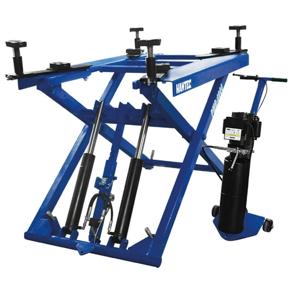 Rampa Frenera Tijera de Elevación Portátil Hantec Movil 6000 Lbs Herramienta Automotriz