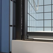 Shower Glass Doors – 36-38 Black Pivot Semi-Frameless | Classy