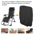 thumbnail image 3 of ZTOO Funda para Silla Reclinable Plegable para Exteriores Fundas para Sillas de Gravedad Cero de Tela Oxford 210D Impermeables con Bolsa de Almacenamiento para Decoración de Fiesta de Boda en el Bar Del Hogar, 3 of 7