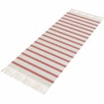 thumbnail image 4 of Red Striped Kitchen Runner Rug 2'x4', Red White Stripes Farmhouse Washable Rug with Tassels, Non Slip Woven Cotton Bathroom Rugs Hallway Carpet for Foyer Bedroom Entry Back Door Decor, 4 of 9